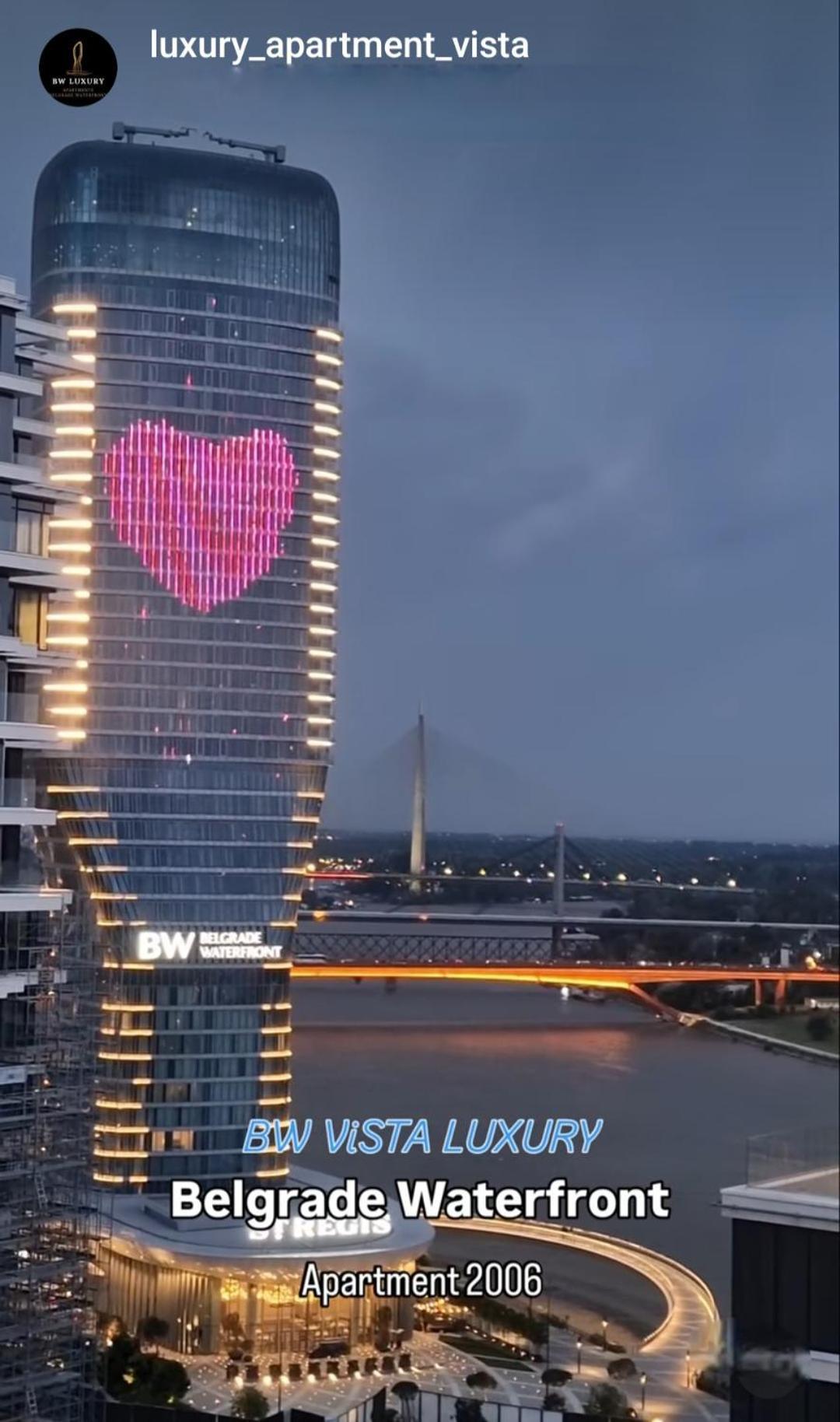 Appartamento Beograd Na Vodi - BW Vista Luxury Esterno foto